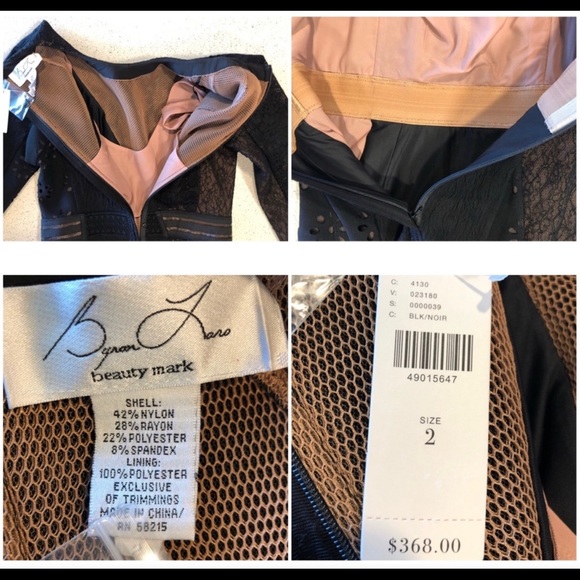 Byron Lars Bettine “Mascara” Dress – Size 2 – Black/Nude - Picture 5 of 5